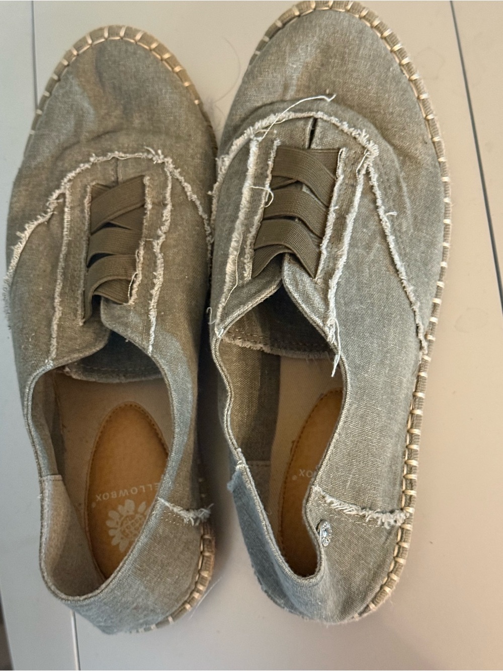 Yellow Box Olive Green Slip-On Espadrille Sneakers